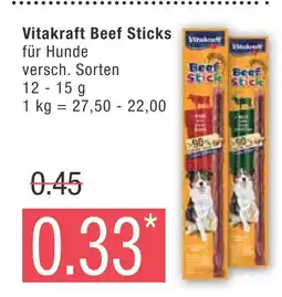 Marktkauf Vitakraft beef sticks Angebot