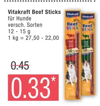 Marktkauf Vitakraft beef sticks Angebot