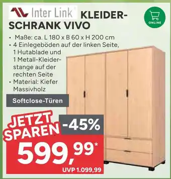 Marktkauf Inter link kleiderschrank vivo Angebot