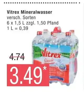 Marktkauf Vitrex mineralwasser Angebot