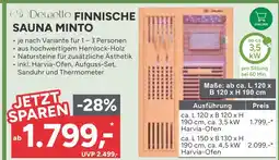 Marktkauf Dewello finnische sauna minto Angebot