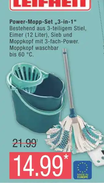 Marktkauf Leifheit power-mopp-set 3-in-1 Angebot