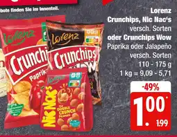 Edeka Lorenz crunchips, nic nac‘s Angebot