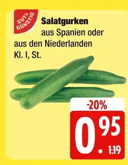 Edeka Gut & günstig salatgurken Angebot