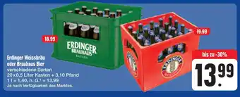 E-Center Erdinger weissbräu oder brauhaus bier Angebot