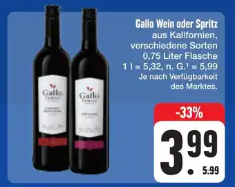 E-Center Gallo wein oder spritz Angebot