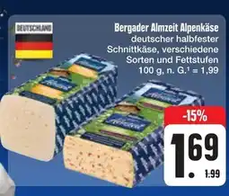 E-Center Bergader almzeit alpenkäse Angebot