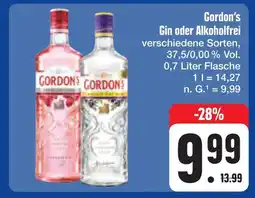 E-Center Gordon's gin oder alkoholfrei Angebot