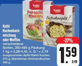 E-Center Kathi kuchenbackmischung oder muffins Angebot