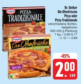 E-Center Dr. oetker die ofenfrische pizza oder pizza tradizionale Angebot