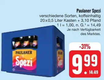 E-Center Paulaner spezi Angebot