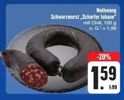 E-Center Nothwang schwarzwurst scharfer johann Angebot