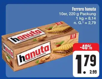 E-Center Ferrero hanuta Angebot