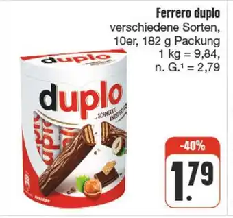 nah & gut Ferrero duplo Angebot