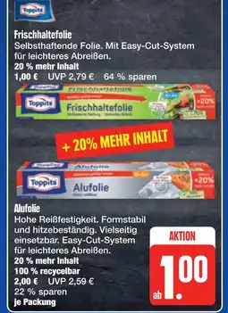 E-Center Toppits frischhaltefolie oder alufolie Angebot