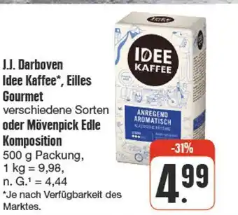 nah & gut J.j. darboven oder mövenpick idee kaffee, eilles gourmet oder edle komposition Angebot