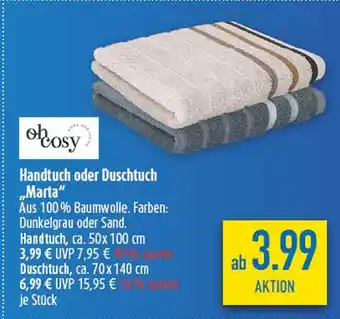 diska Oh cosy handtuch oder duschtuch marta Angebot