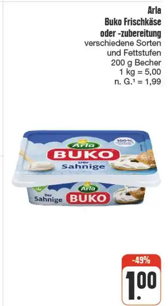 nah & gut Arla buko frischkäse oder -zubereitung Angebot