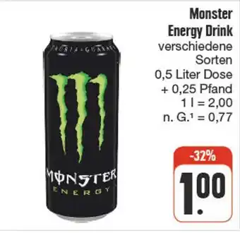 nah & gut Monster energy drink Angebot