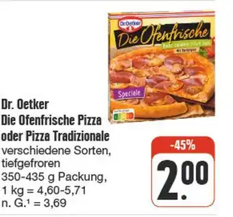 nah & gut Dr. oetker die ofenfrische pizza oder pizza tradizionale Angebot