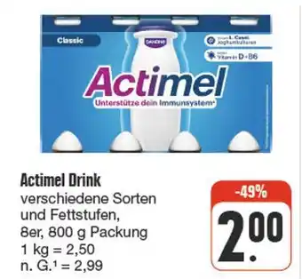 nah & gut Actimel drink Angebot