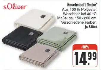 nah & gut S.oliver kuschelsoft decke Angebot