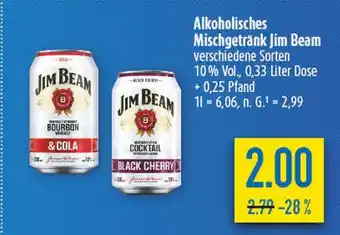 diska Jim beam alkoholisches mischgetränk Angebot