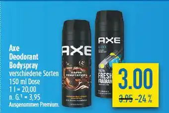 diska Axe deodorant bodyspray verschiedene sorten Angebot