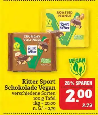 Marktkauf Ritter sport schokolade vegan Angebot