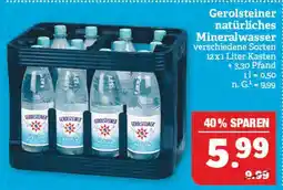 Marktkauf Gerolsteiner natürliches mineralwasser Angebot