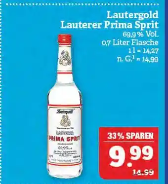 Marktkauf Lautergold lauterer prima sprit Angebot