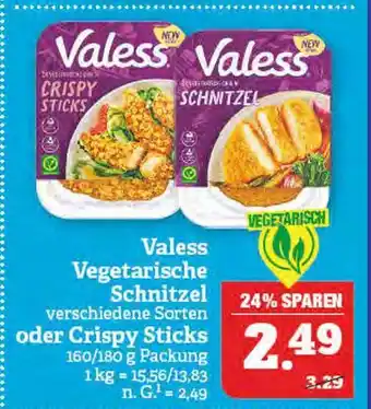 Marktkauf Valess vegetarische schnitzel oder crispy sticks Angebot