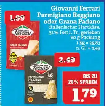 Marktkauf Giovanni ferrari parmigiano reggiano oder grana padano Angebot