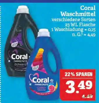 Marktkauf Coral waschmittel Angebot