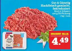 Marktkauf Gut & günstig hackfleisch gemischt, fettreduziert Angebot