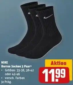 REWE NIKE Herren Socken 3 Paar Angebot