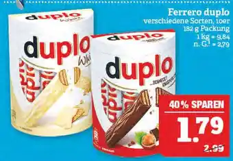 Marktkauf Ferrero duplo Angebot