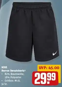 REWE NIKE Herren Sweatshorts Angebot