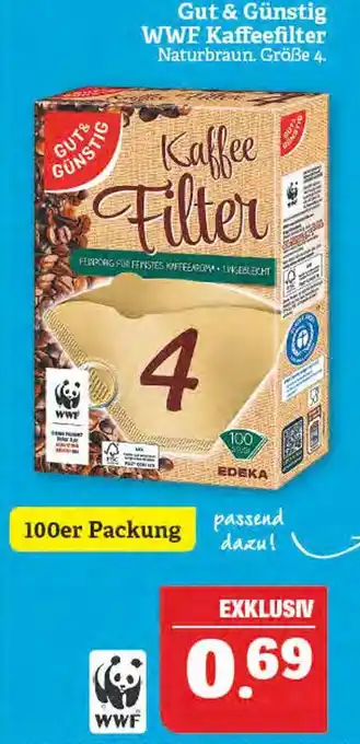 Marktkauf Gut & günstig wwf kaffeefilter Angebot