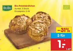 Netto Marken-Discount Biobio bio-potatobrötchen Angebot