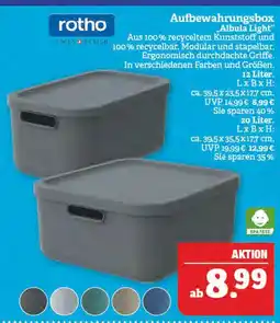 Marktkauf Rotho aufbewahrungsbox albula light Angebot