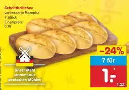 Netto Marken-Discount Schnittbrötchen Angebot