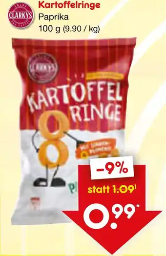 Netto Marken-Discount Clarkys kartoffelringe paprika Angebot