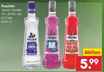 Netto Marken-Discount Puschkin vodka oder watermelon Angebot