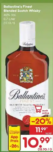 Netto Marken-Discount Ballantine's finest blended scotch whisky Angebot