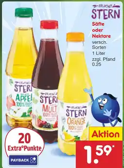 Netto Marken-Discount Frucht stern säfte oder nektare Angebot