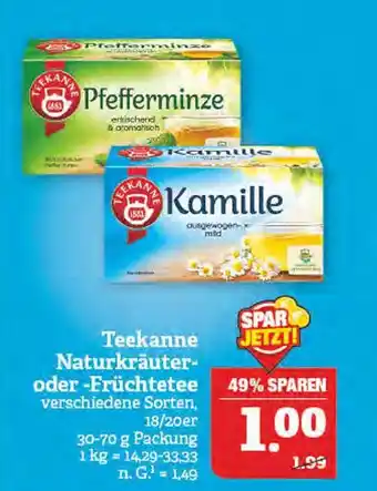 Marktkauf Teekanne naturkräuter ofer früchtetee Angebot