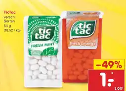 Netto Marken-Discount Tictac versch. sorten Angebot