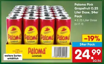 Netto Marken-Discount Paloma paloma pink grapefruit Angebot