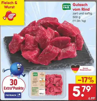 Netto Marken-Discount Einfach fair gulasch vom rind Angebot